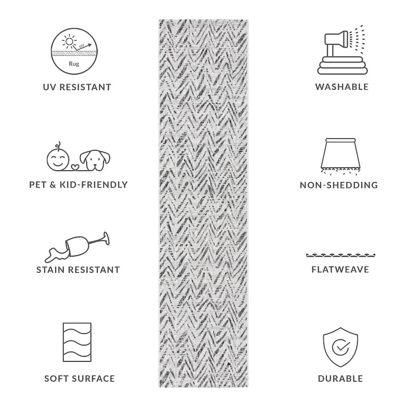 SAFAVIEH Courtyard Thin Indoor/ Outdoor Waterproof Patio Backyard Rug