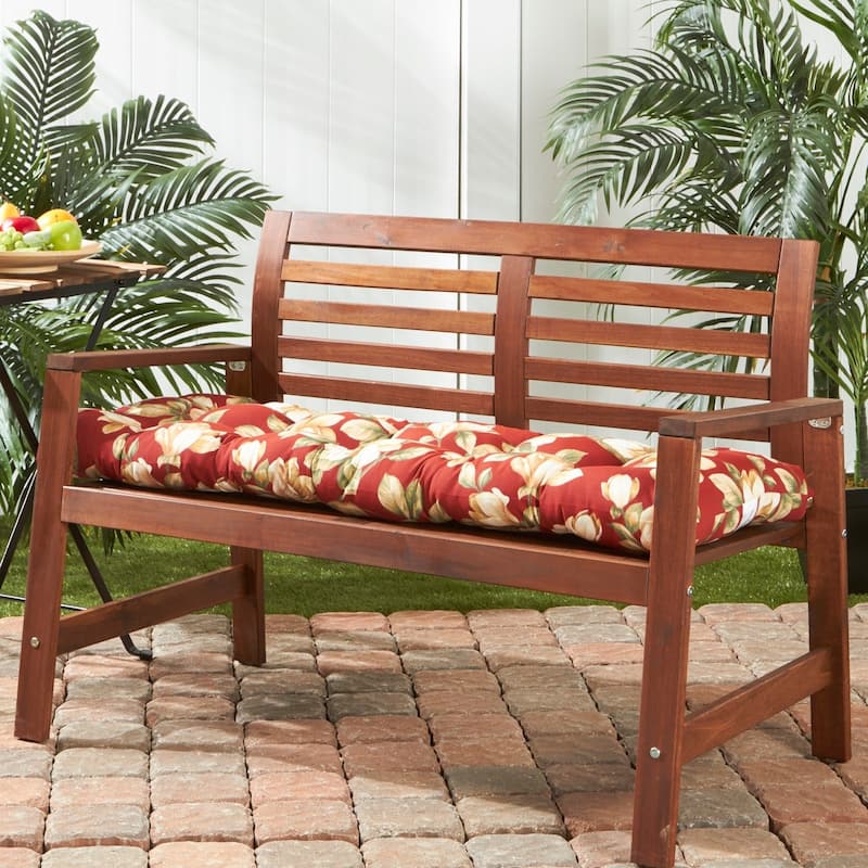 Roma 18-inch x 51-inch Outdoor Floral Bench Cushion (Cushion Only)