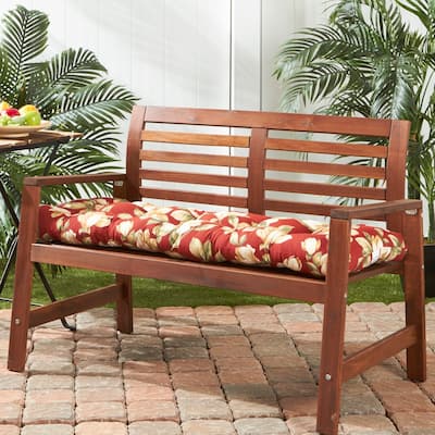 Roma 18-inch x 51-inch Outdoor Floral Bench Cushion (Cushion Only)