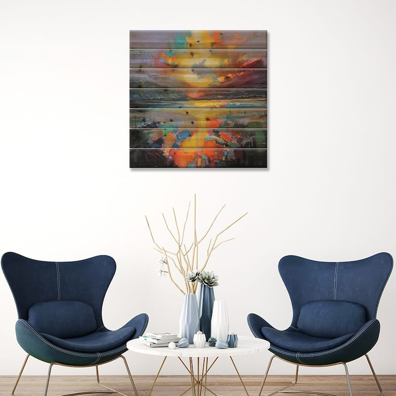 Loch Light I Print On Wood by Scott Naismith - Multi-Color