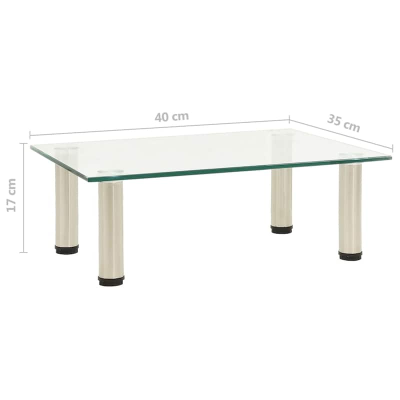 vidaXL TV Stand Entertainment Center HiFi Media Unit Furniture Tempered Glass