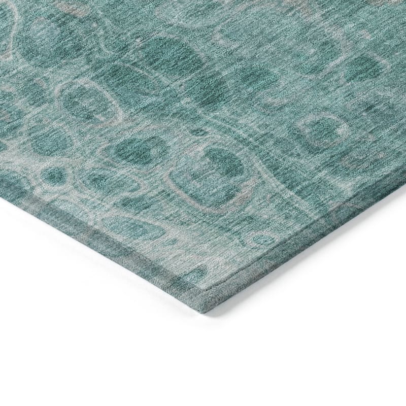 HomeRoots Abstract Transitional Rectangle Outdoor Rug