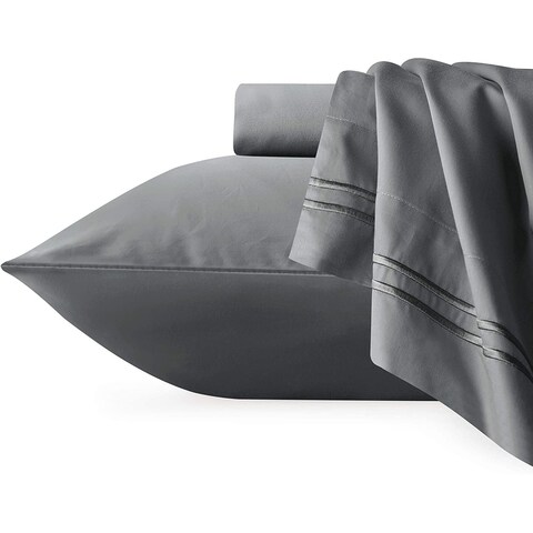 CHUN YI Cotton Tencel Bedding Set Fitted Sheet Flat Sheet Pillowcases