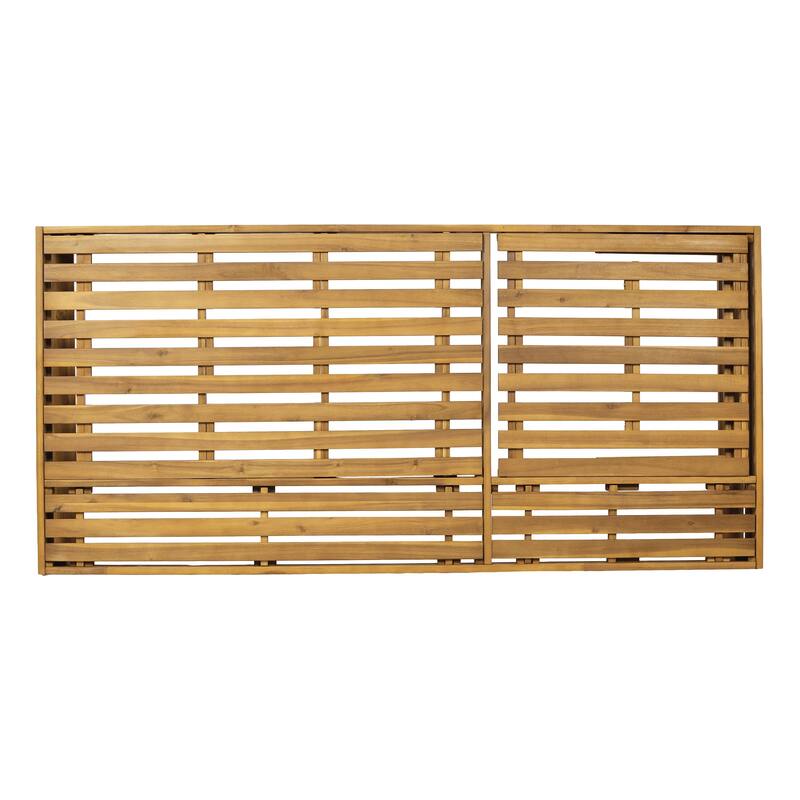 Christopher Knight Home - Modern Outdoor Acacia Wood Chaise Lounge with 4-Position Adjustable Backrest & 3-Fold Cushion