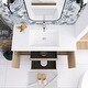 preview thumbnail 73 of 148, Floating Bathroom Vanity with Integrated Resin Top