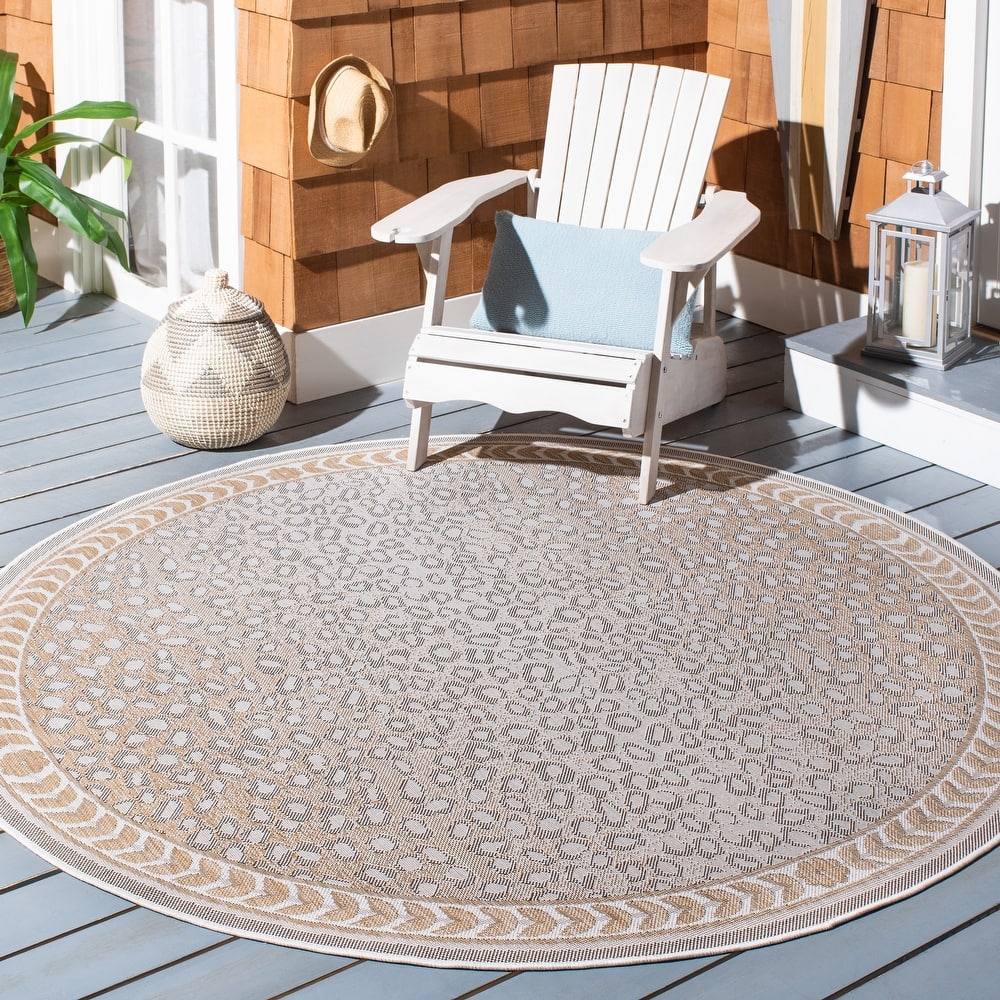 SAFAVIEH Courtyard Sanyi Indoor/ Outdoor Waterproof Patio Backyard Rug