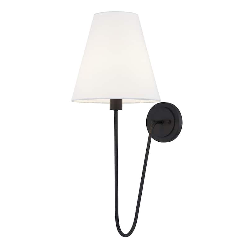 Shae Metal Wall Sconce, Black