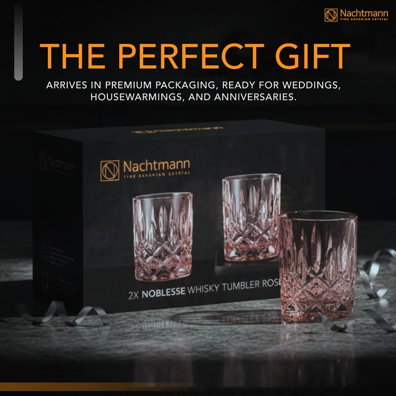 Nachtmann Set of 2 Noblesse Fine Glass Whiskey Tumblers