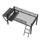 preview thumbnail 11 of 22, LED Light Gaming mid loft bed with desk,