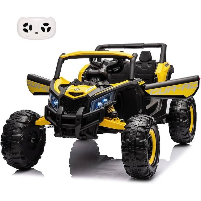 Electric Kids Car with Remote Control - Yellow