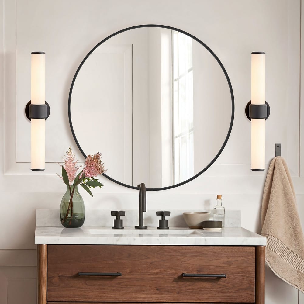 Modern Bathroom Wall Mounted Round Vanity Mirror