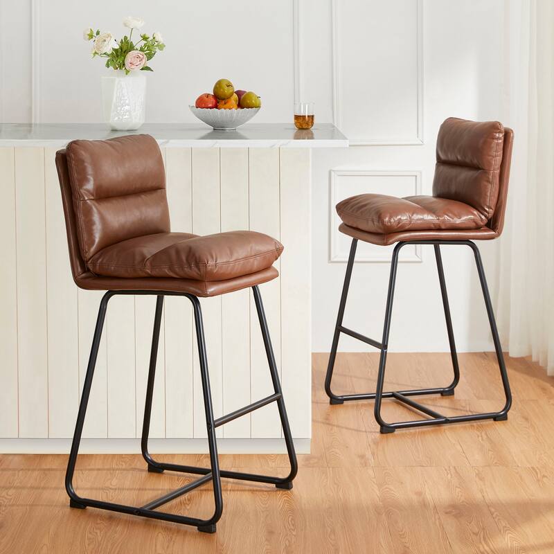 Glitzhome Industrial Modern Set of 3 Pub Table Set with 41"H Square Bar Table and Stools