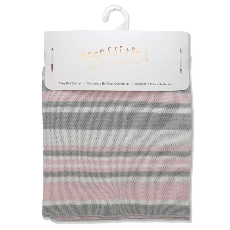 Striped Knit Baby Blanket - N/A