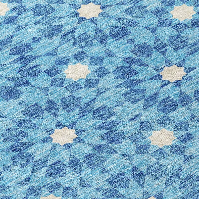 Machine Washable Indoor/ Outdoor Chantille Boho Morrocan Rug
