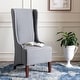 preview thumbnail 3 of 8, SAFAVIEH Dining Deco Bacall Arctic Grey Dining Chair - 24" x 28.3" x 47"