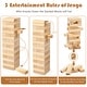 preview thumbnail 5 of 10, Costway Giant Tumbling Timber Toy 54 PCS Wooden Blocks Game w/ - Natural - See Details