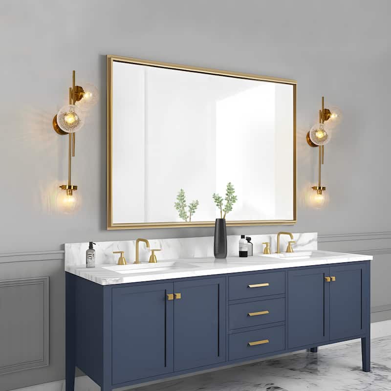 Bola Modern 3-Light Glass Chandelier Wall Sconces Bathroom Vanity Lights - L30.5" x W8" x H12.2"
