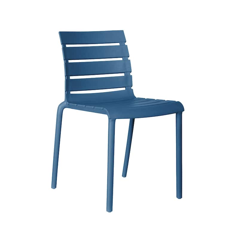 Rylan Stackable Plastic Chair for Indoors or Outdoors - Set of 2