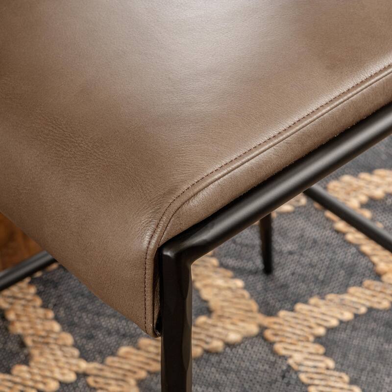 Classic Home Kayne Leather Counter Stool