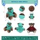preview thumbnail 2 of 4, DolliBu Brown Bear Doctor Plush Toy with Scrub Uniform and Cap Outfit - 10 inches