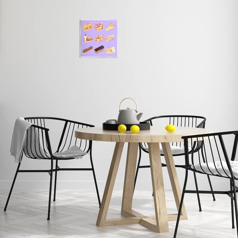 Stupell Bakery Goods on Purple Wall Plaque Art Design By Melissa Wang