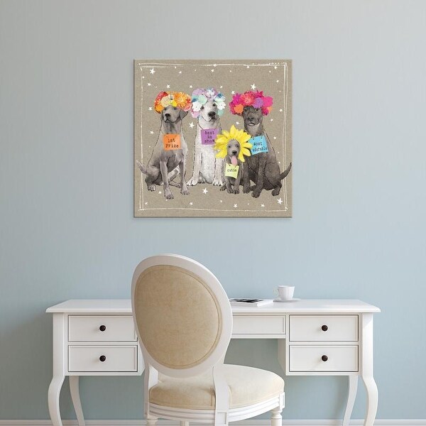 Easy Art Prints Hammond Gower's 'Fancypants Wacky Dogs V' Premium Canvas Art