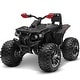 preview thumbnail 1 of 29, Kids 24V ATV 4-Wheeler Ride-On with Bluetooth, 200W Motors, LED Lights,Spring Suspension, Black