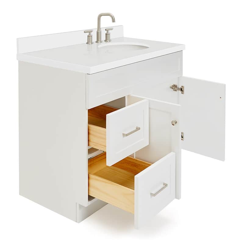 Ariel F043SRWQOVO Hamlet 42" Free Standing Single Basin Vanity Set