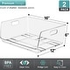 preview thumbnail 3 of 22, Sorbus Stackable Storage Bins Acrylic Open Front Clear Stackable Storage Bins for Pantry Kitchen (Large)