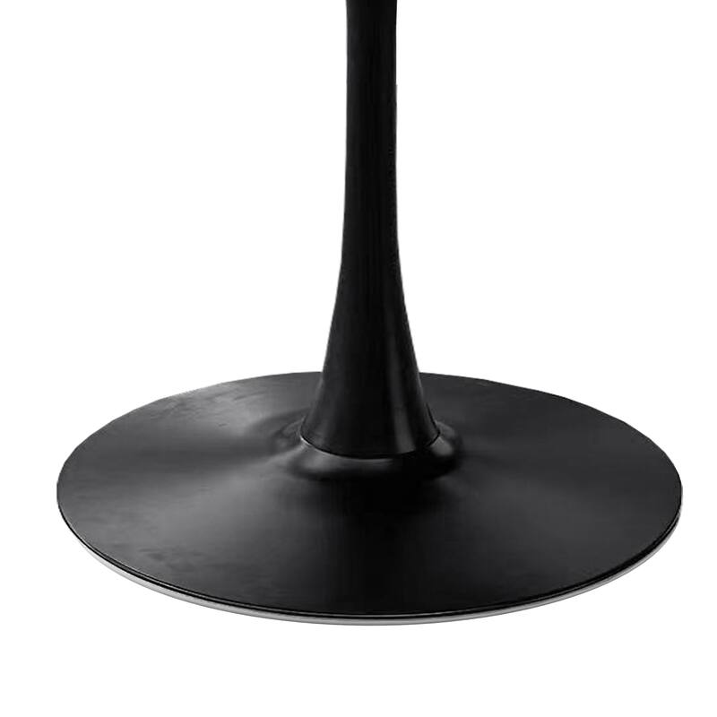 Modern Round Dining Table End Table Leisure Coffee Table with Metal Base