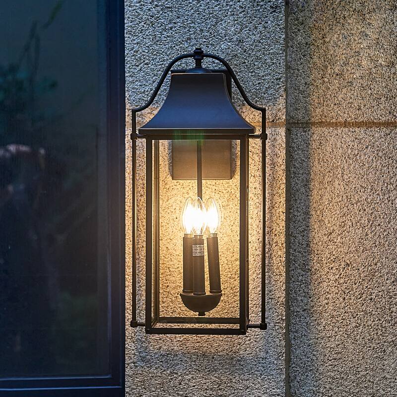 Outdoor 21x10 inch 3 lights ourdoor wall sconce - 21.5 INCH