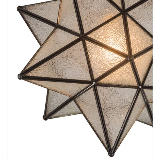 Meyda Tiffany 186688 Moravian Star 18" Wide Semi-Flush Ceiling Fixture