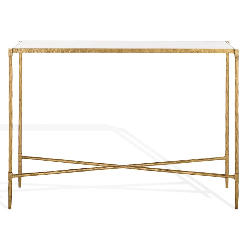 SAFAVIEH Couture Isabellina Metal & Marble Console Table - 42"W x 13"D x 30"H