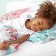 preview thumbnail 4 of 4, Sweet Jojo Designs Emma Girl Twin 2-piece Comforter Set - Coral and Turquoise Blue Floral Flower Blossom Shabby Chic Elegant