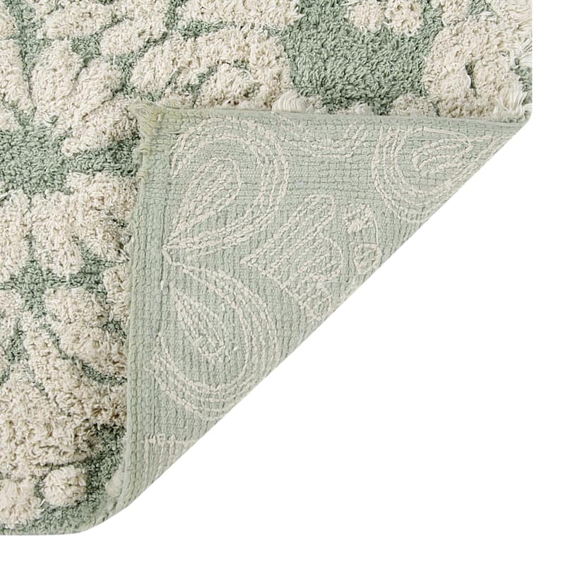 Better Trends Medallion Tufted Bath Mat Rug 100% Cotton