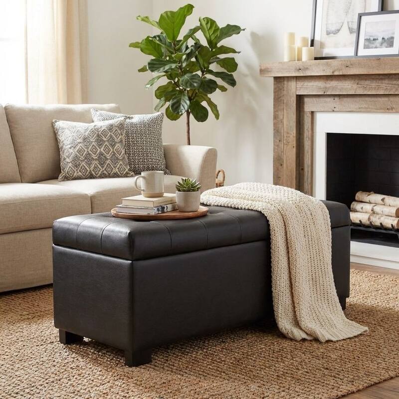 Porch & Den Camero Tufted Storage Bench
