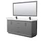 Option Dark Gray / White Quartz Top / Matte Black