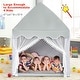 preview thumbnail 2 of 7, Costway Kids Play Tent Large Playhouse Children Play Castle Fairy