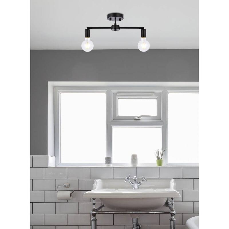 Ezra 2 Light Flush Mount - 4.7 Inch