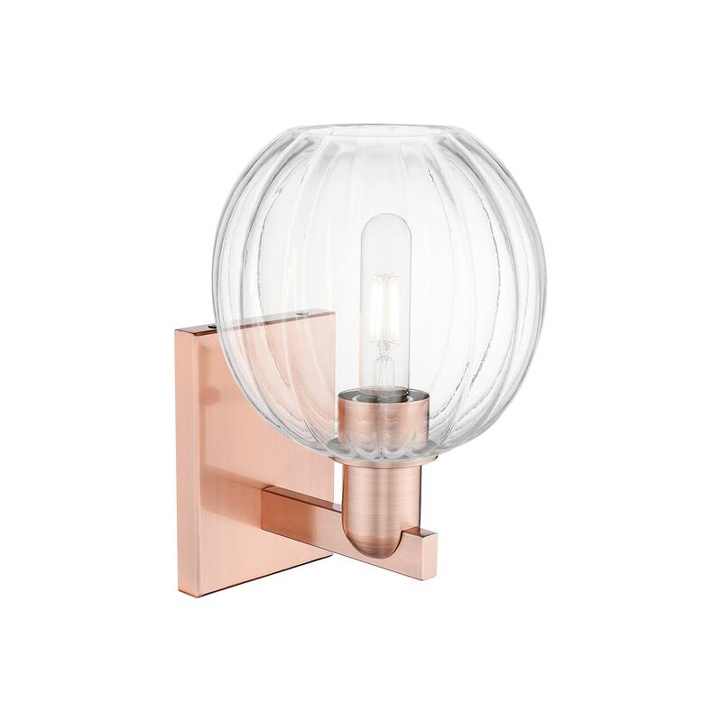 Innovations Lighting Downtown Urban - Preston - 1 Light 7" Globe Shade Wall-mounted Sconce