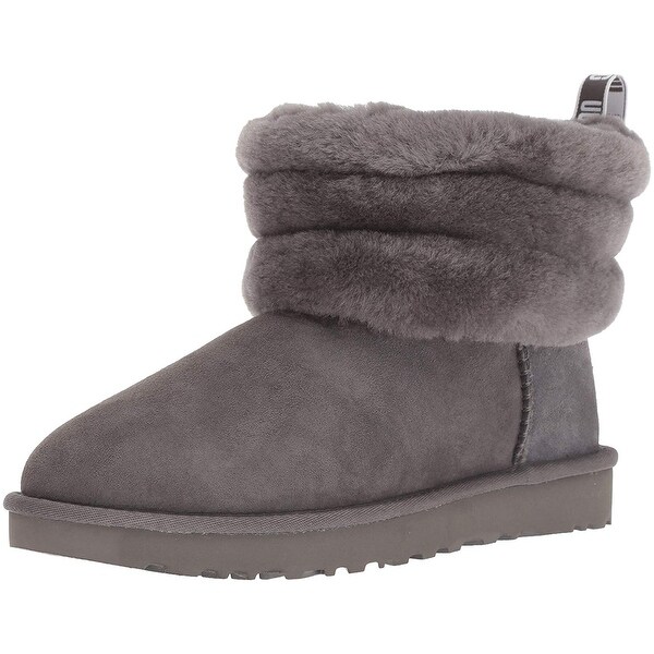 ugg fluff mini quilted noir