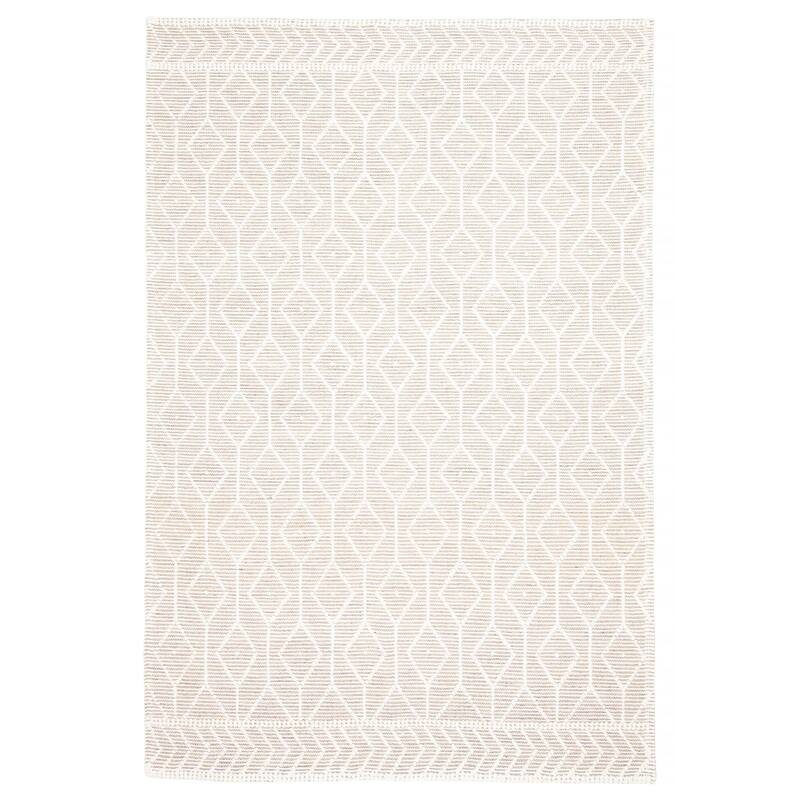 ECARPETGALLERY Braid weave Sienna Cream Wool Rug - 6'1 x 9'1 - Cream - 6'1 x 9'1