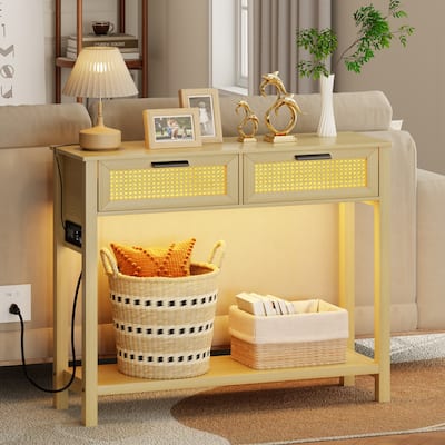 39.37"console Table With Light