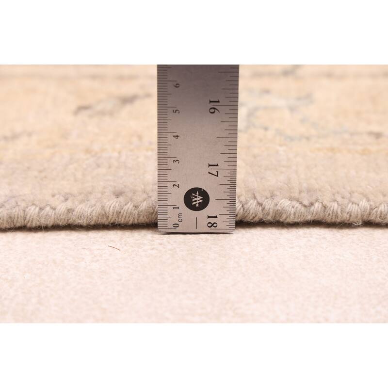 ECARPETGALLERY Hand-knotted Finest Agra Jaipur Light Grey Wool Rug - 8'1 x 11'0