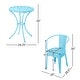 preview thumbnail 24 of 28, Colmar Outdoor 3-piece Bistro Set by Christopher Knight Home