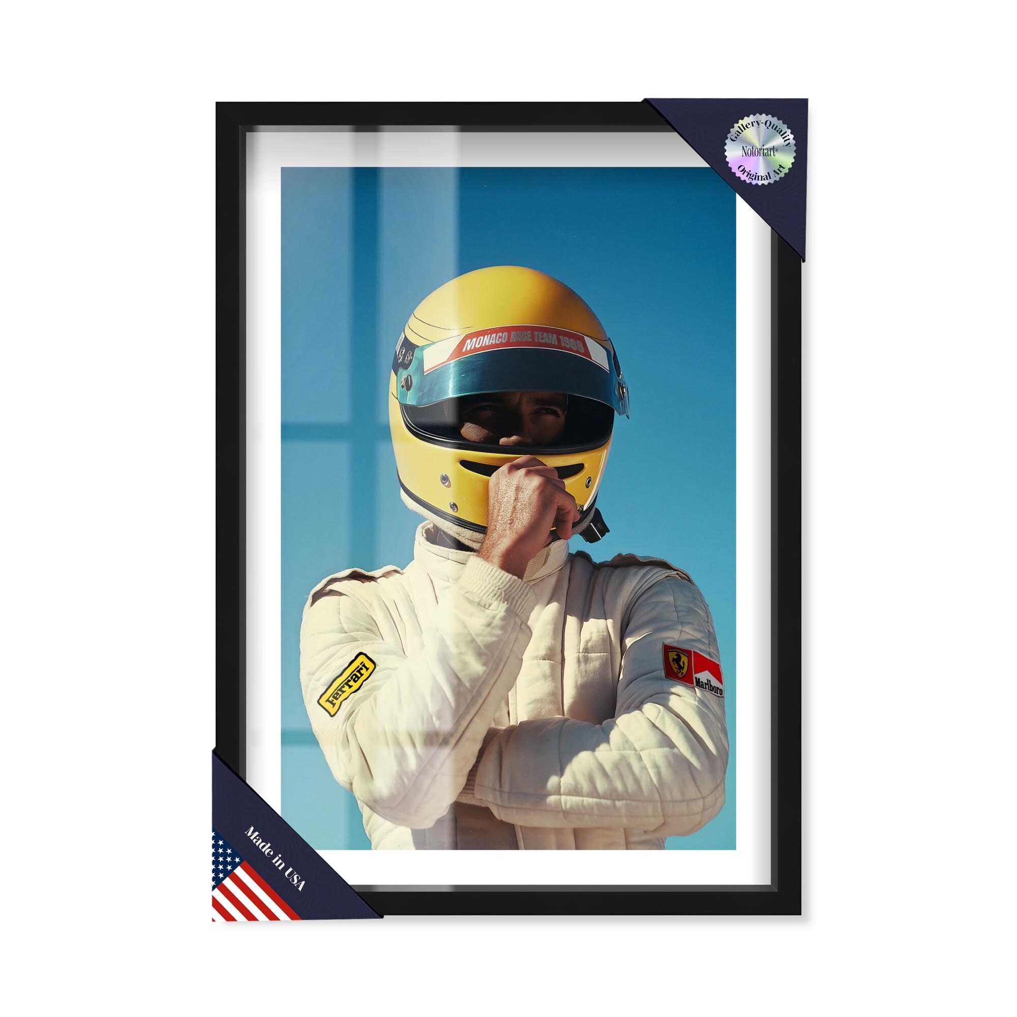 88 Rider Shadowbox Sports Print by Notoriart