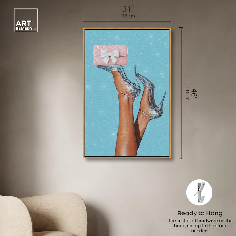 Clutch Purse on Display Canvas by Art Remedy