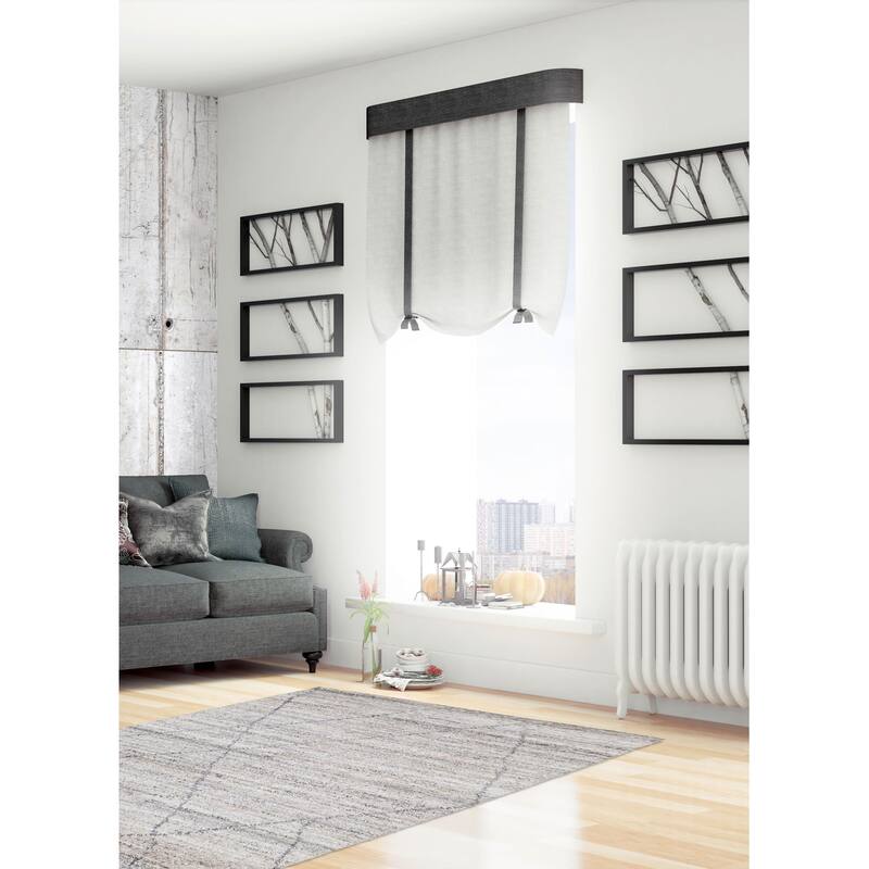 ECARPETGALLERY Hand-knotted Tangier Grey Wool Rug - 5'0 x 8'3