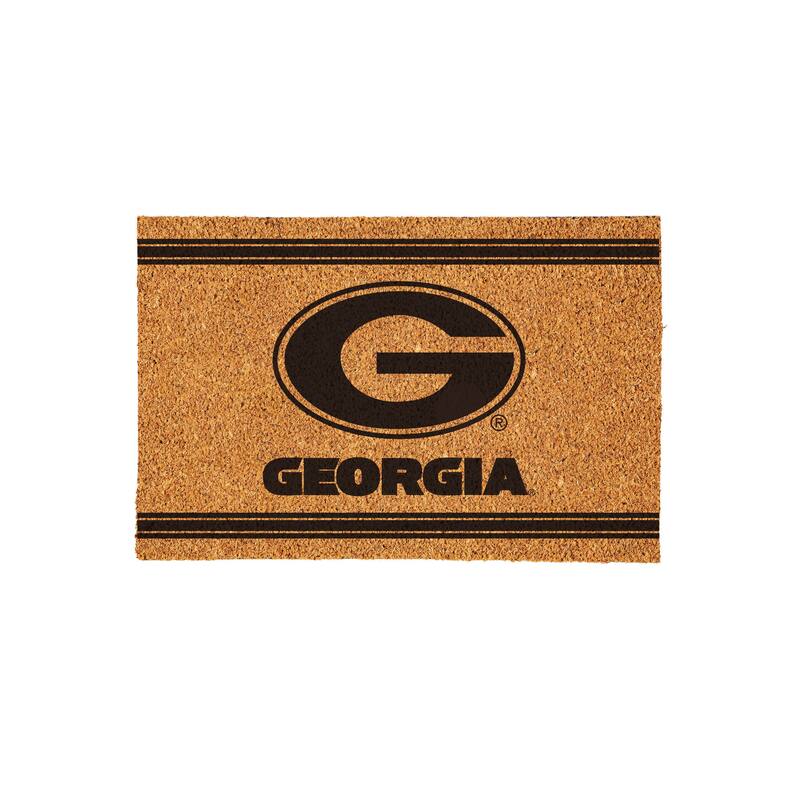 University of Georgia Monochrome Indoor/Outdoor Coir Door Mat