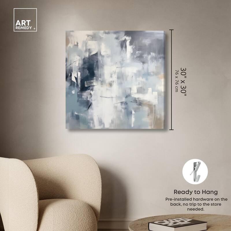 Enigma of Blue Canvas by Art Remedy, Gallery Wrapped
